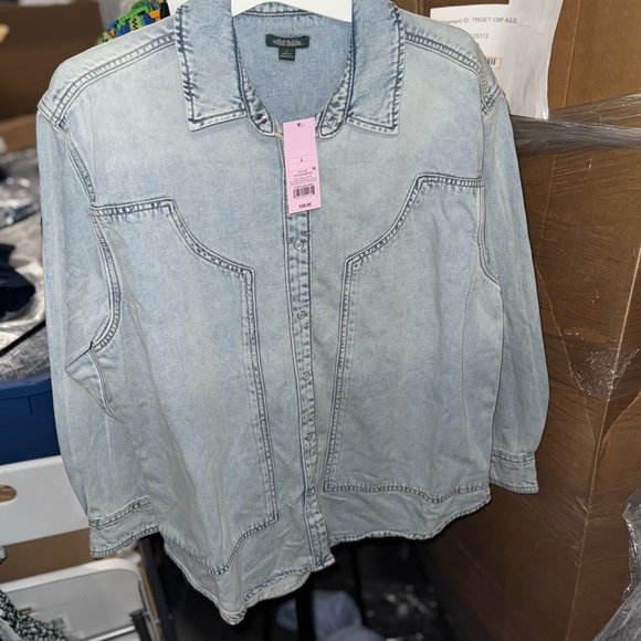 wild fable Jackets & Blazers - Wild Fable Light Blue Jean Jacket